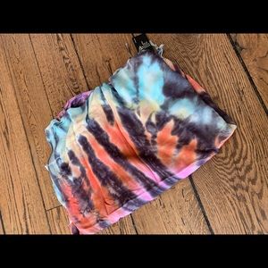 Tie dye pashmina scarf